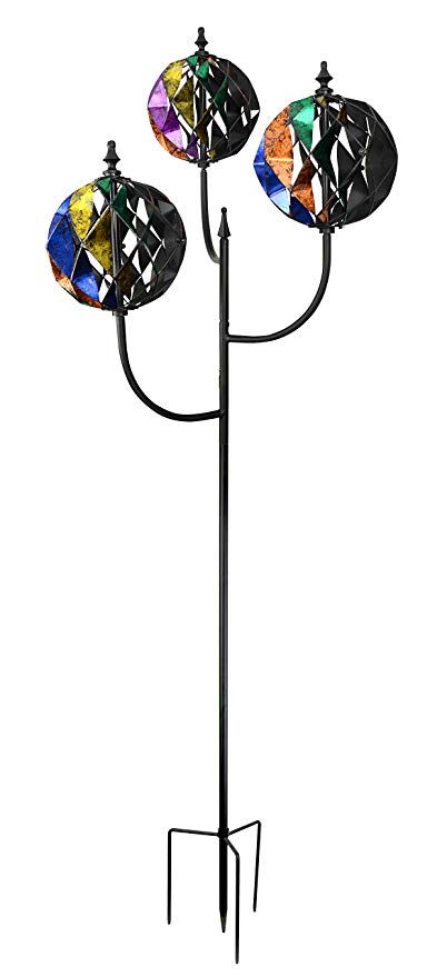 Red Carpet Studios 84 in. Triple Ball Wind Spinner