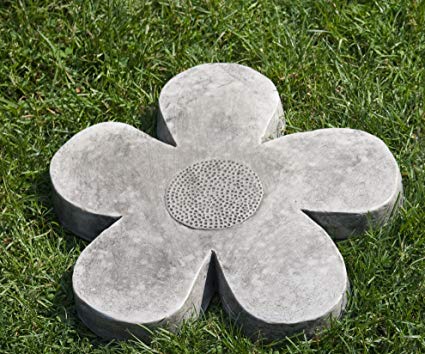 Campania International E-111B-CB Flower Power Stepping Stone, Medium, Copper Bronze Finish