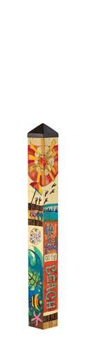 Magnet Works MAILPP256 Peace, Love, & Sunshine 3' Art Pole 4x4