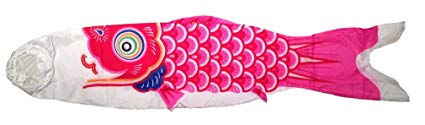 Japanese Red Koinobori Windsock, 10 foot #TKN009R