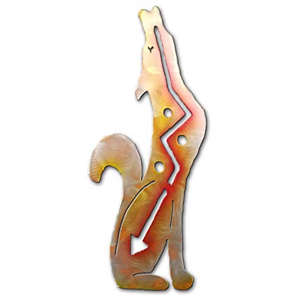 Southwest Coyote - Right Facing - 30-inch - Sunset Swirl