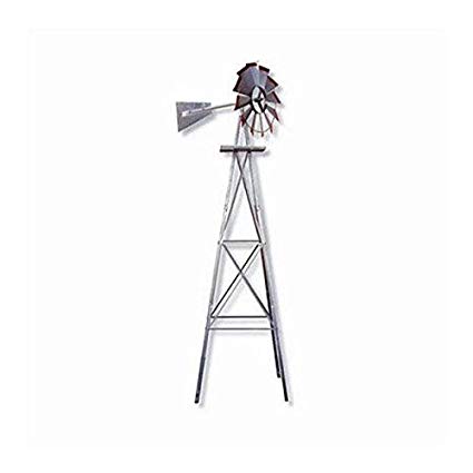 SMV Industries 8 ft. Windmill - Silver and Red