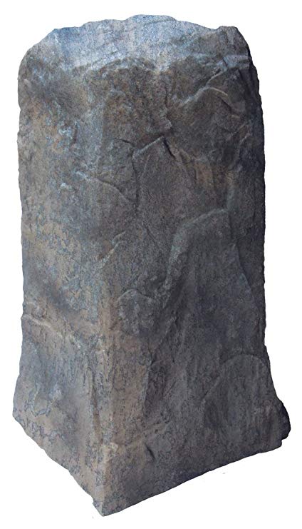 Emsco Group Landscape Rock – Natural Rock Appearance – Tall Monolith Utility Cover – Lightweight – Easy to Install