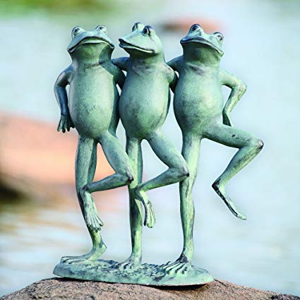 SPI Home 33430 Dancing Frog Trio Sculpture