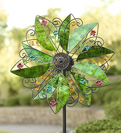 Solar Leaves Wind Spinner