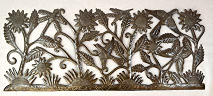 Garden Life Wall Panel, Haiti Metal Art 35