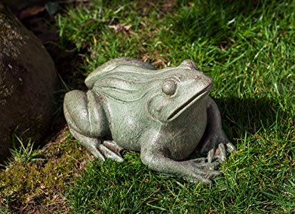 Campania International A-529-CB Woodland Frog Statue, Copper Bronze Finish