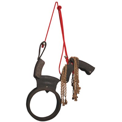 Esschert Design Tire Swing Horse with Rope Mane