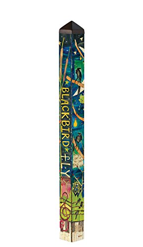 Studio M PL1079 Garden Art Pole, Blackbird