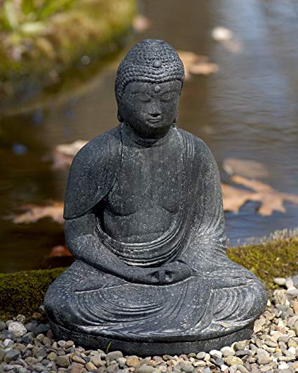 Campania International OR-06-TN Buddha Statuary, Terra Nera Finish