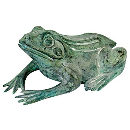 Design Toscano Small Bull Frog Cast Bronze Garden Statue