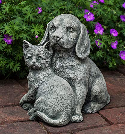 Campania International A-541-AS Fur-Ever Friends Statue, Alpine Stone Finish